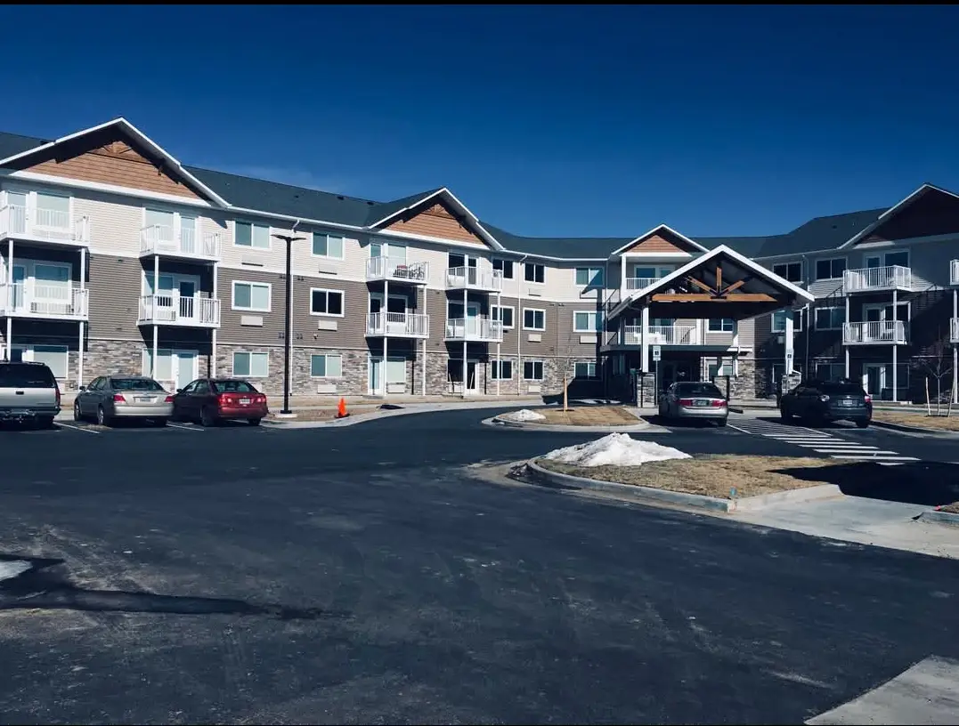 Exterior Image of Hawks Point Apartments.