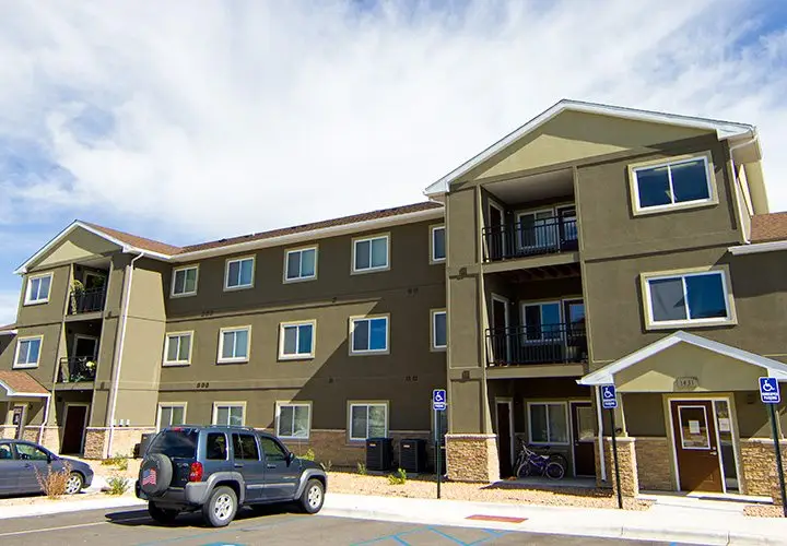 Exterior Image of Juniper Ridge Apartments.