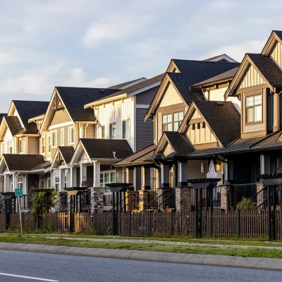 An image of a row of houses. An image of a row of houses.